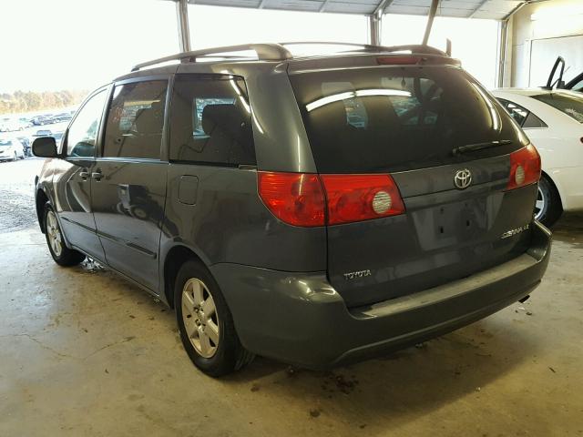 5TDZA23C96S505384 - 2006 TOYOTA SIENNA CE GRAY photo 3