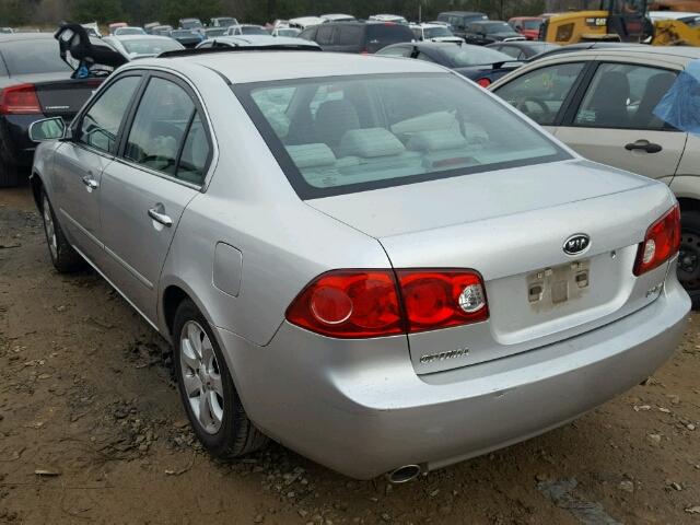 KNAGE124575139766 - 2007 KIA OPTIMA LX SILVER photo 3