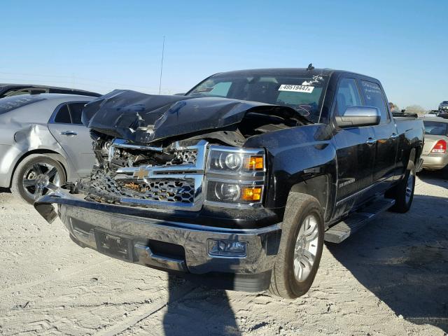 3GCPCSEC9EG373528 - 2014 CHEVROLET SILVERADO BLACK photo 2