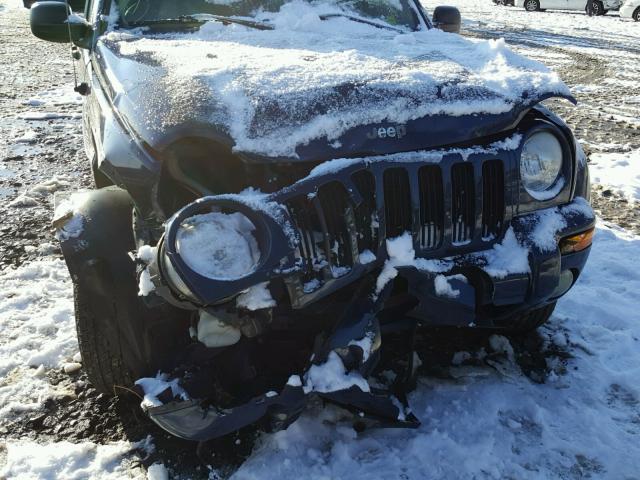 1J8GL58K43W560865 - 2003 JEEP LIBERTY LI BLUE photo 9