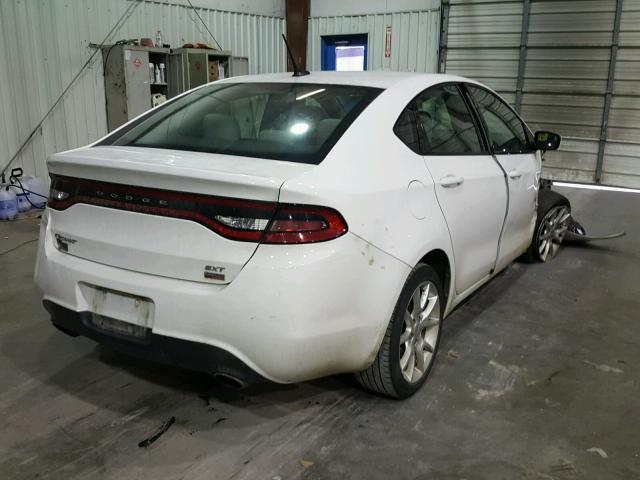 1C3CDFBH2DD713038 - 2013 DODGE DART SXT WHITE photo 4