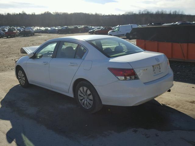 1HGCP26328A155582 - 2008 HONDA ACCORD LX WHITE photo 3