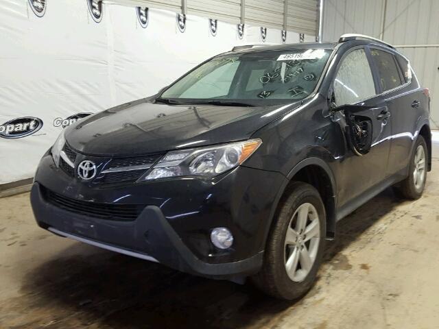 2T3RFREV2DW065139 - 2013 TOYOTA RAV4 XLE BLACK photo 2