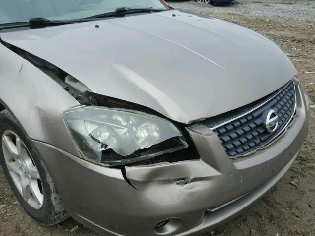 1N4BL11D65C269400 - 2005 NISSAN ALTIMA SE CREAM photo 9