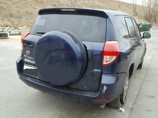 JTMBK33V576022899 - 2007 TOYOTA RAV4 BLUE photo 4