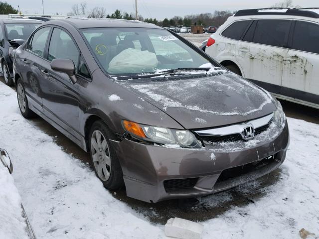 2HGFA1F53AH563302 - 2010 HONDA CIVIC LX GRAY photo 1