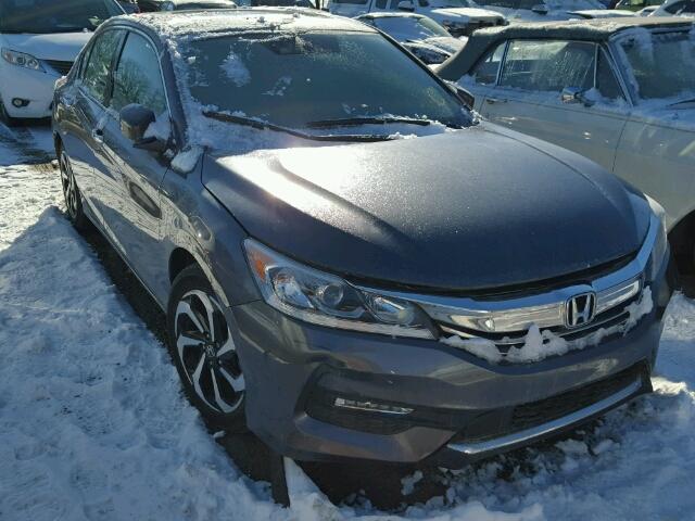 1HGCR3F01GA001935 - 2016 HONDA ACCORD EXL GRAY photo 1