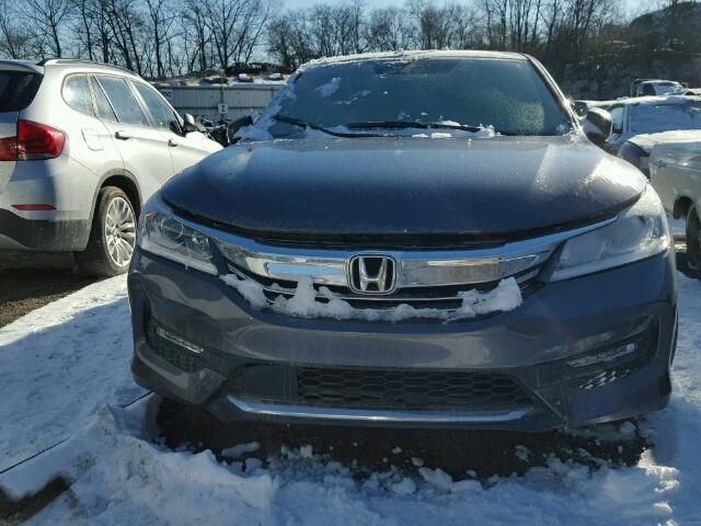 1HGCR3F01GA001935 - 2016 HONDA ACCORD EXL GRAY photo 9