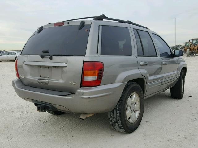 1J4GX58N11C725673 - 2001 JEEP GRAND CHER GRAY photo 4