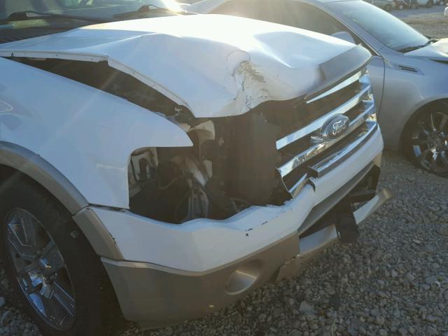 1FMFK17517LA31306 - 2007 FORD EXPEDITION WHITE photo 9