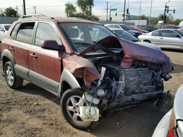 KM8JN12D05U081573 - 2005 HYUNDAI TUCSON GLS RED photo 1