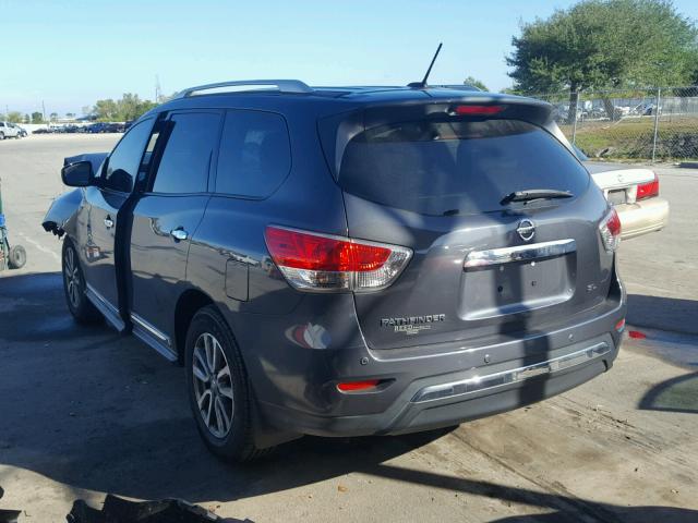 5N1AR2MNXEC641119 - 2014 NISSAN PATHFINDER CHARCOAL photo 3