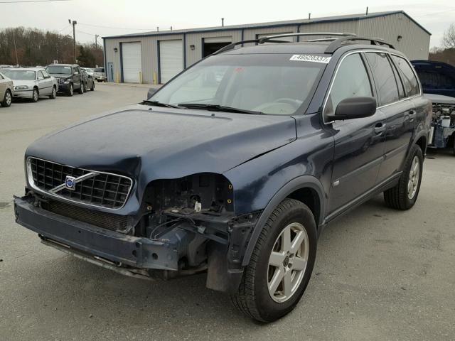 YV1CZ59H541078146 - 2004 VOLVO XC90 BLUE photo 2