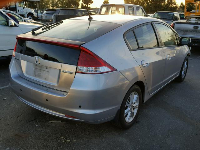 JHMZE2H78AS008342 - 2010 HONDA INSIGHT EX SILVER photo 4