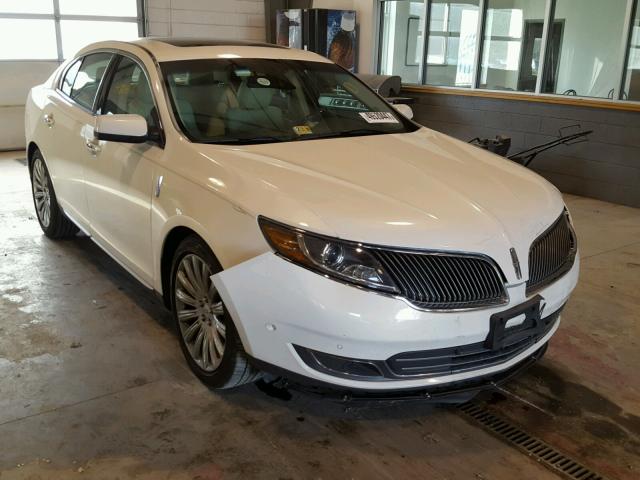 1LNHL9DK1DG607009 - 2013 LINCOLN MKS WHITE photo 1