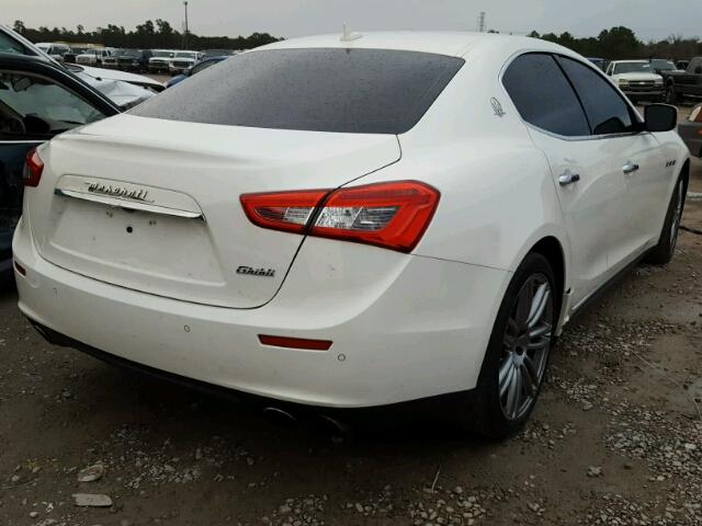 ZAM57RSAXG1185248 - 2016 MASERATI GHIBLI S WHITE photo 4