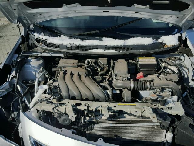 3N1CN7AP7EL848988 - 2014 NISSAN VERSA S SILVER photo 7