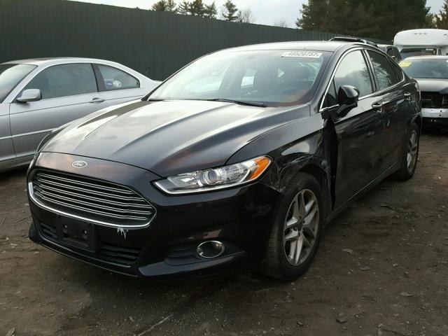 3FA6P0HR1DR381314 - 2013 FORD FUSION SE BLACK photo 2