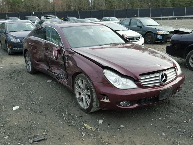 WDDDJ72X28A131783 - 2008 MERCEDES-BENZ CLS 550 BURGUNDY photo 1