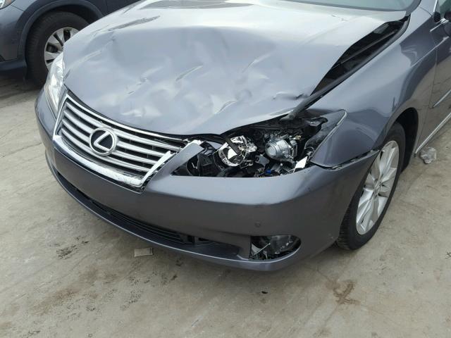 JTHBK1EG5C2476380 - 2012 LEXUS ES 350 GRAY photo 9