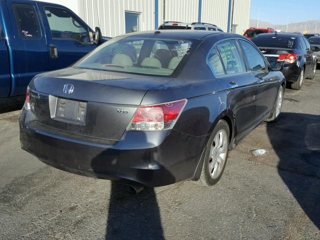 1HGCP36868A054482 - 2008 HONDA ACCORD EXL CHARCOAL photo 4