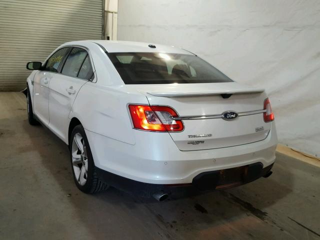 1FAHP2KT5BG130969 - 2011 FORD TAURUS SHO WHITE photo 3