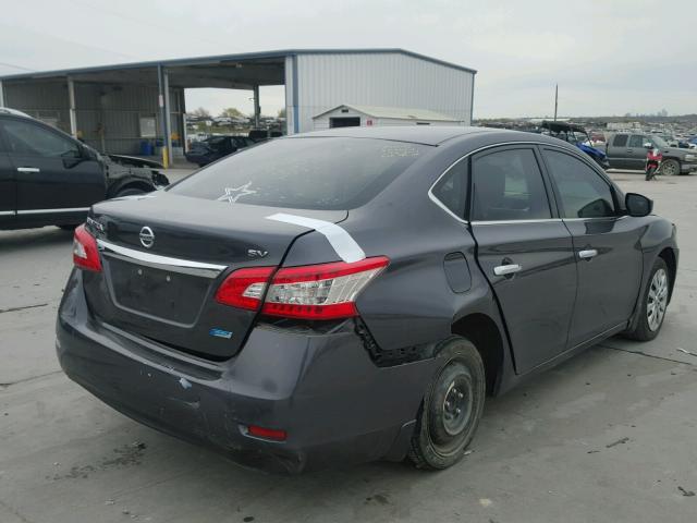 3N1AB7AP5DL728251 - 2013 NISSAN SENTRA S GRAY photo 4