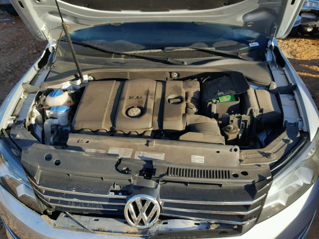 1VWAH7A37DC117252 - 2013 VOLKSWAGEN PASSAT S SILVER photo 7