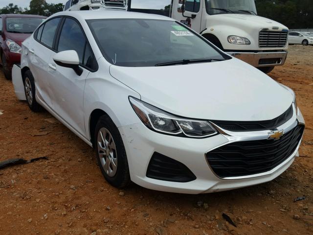 1G1BJ5SM3K7103063 - 2019 CHEVROLET CRUZE WHITE photo 1