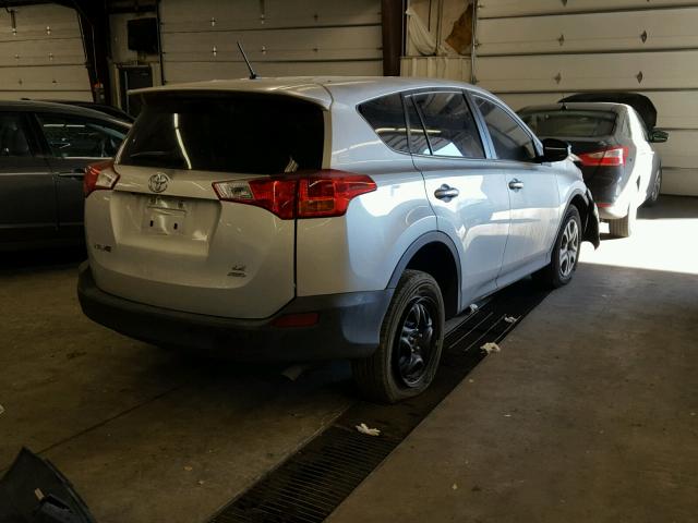 JTMBFREV0DD033661 - 2013 TOYOTA RAV4 LE SILVER photo 4