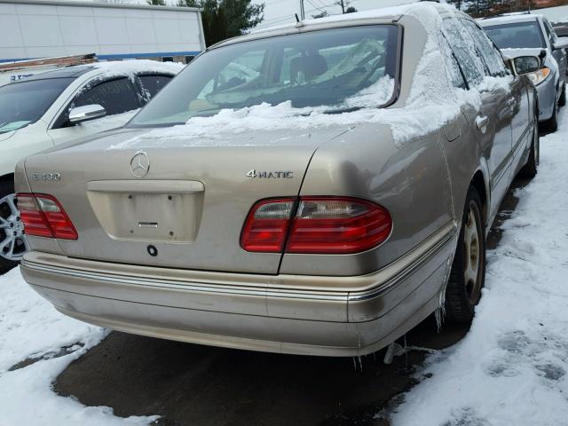 WDBJF83J32X066850 - 2002 MERCEDES-BENZ E 430 BEIGE photo 4