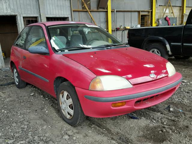 2C1MR229XV6709741 - 1997 GEO METRO LSI RED photo 1