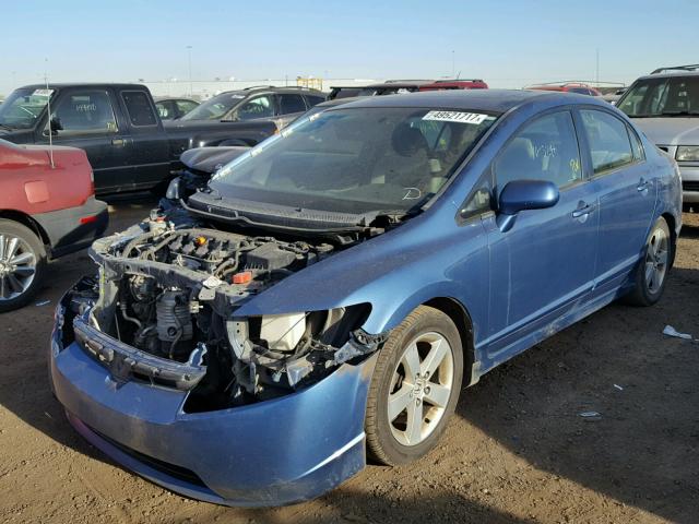 1HGFA16807L073440 - 2007 HONDA CIVIC EX ლურჯი ფოტო 2