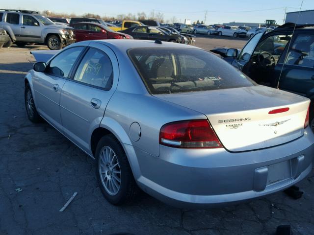 1C3EL46X65N699559 - 2005 CHRYSLER SEBRING SILVER photo 3