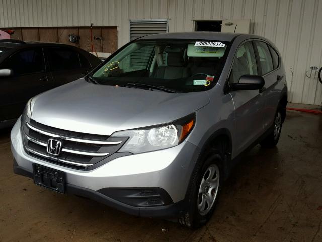 2HKRM4H31DH618177 - 2013 HONDA CR-V LX SILVER photo 2