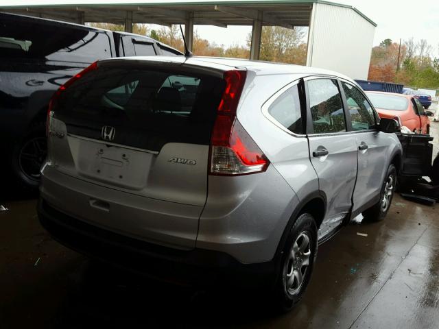 2HKRM4H31DH618177 - 2013 HONDA CR-V LX SILVER photo 4