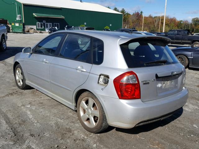 KNAFE161385013659 - 2008 KIA SPECTRA5 5 SILVER photo 3