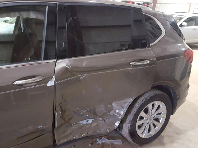 LRBFXBSA0HD239641 - 2017 BUICK ENVISION E BROWN photo 9