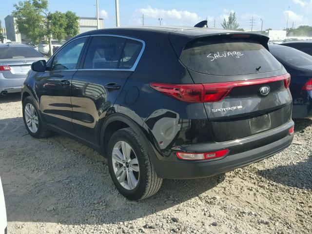 KNDPM3AC7H7148646 - 2017 KIA SPORTAGE L BLACK photo 3