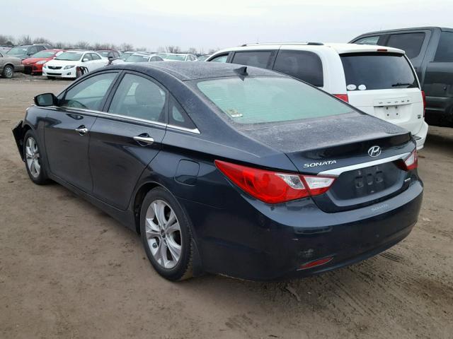 5NPEC4ACXDH625768 - 2013 HYUNDAI SONATA SE BLACK photo 3