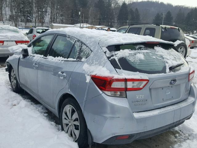 4S3GTAA61H1720072 - 2017 SUBARU IMPREZA SILVER photo 3