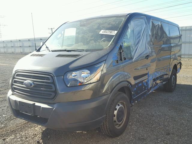 1FTYE1ZM2HKA04292 - 2017 FORD TRANSIT T- GRAY photo 2