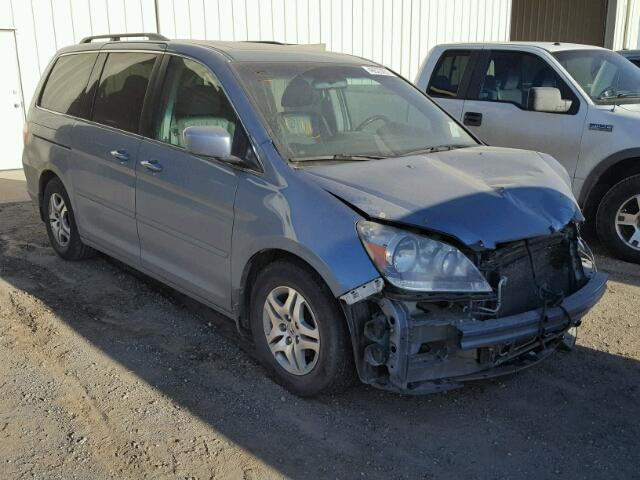 5FNRL38626B514080 - 2006 HONDA ODYSSEY EX BLUE photo 1