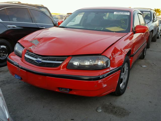 2G1WF55E5Y9312240 - 2000 CHEVROLET IMPALA RED photo 2