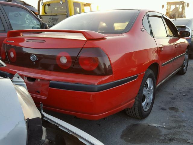 2G1WF55E5Y9312240 - 2000 CHEVROLET IMPALA RED photo 4