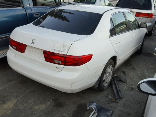 1HGCM56405A164876 - 2005 HONDA ACCORD LX WHITE photo 4