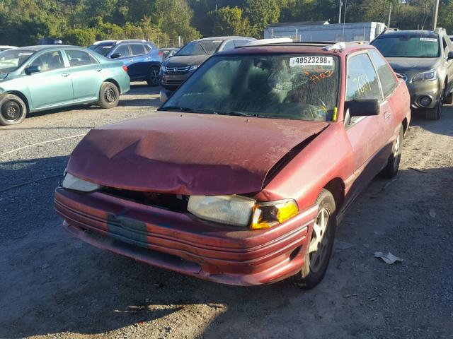 1FARP1284RW224285 - 1994 FORD ESCORT GT RED photo 2