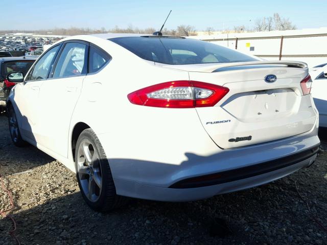 3FA6P0H78FR194251 - 2015 FORD FUSION SE YELLOW photo 3