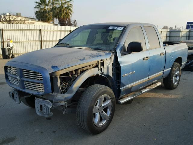 1D7HA18276S524504 - 2006 DODGE RAM 1500 S BLUE photo 2