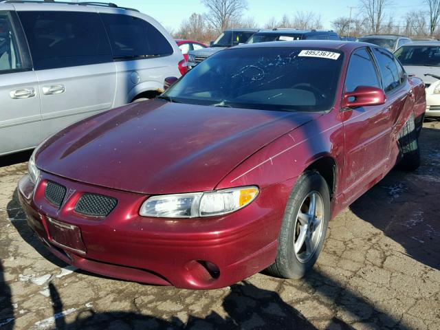 1G2WP52K03F113115 - 2003 PONTIAC GRAND PRIX MAROON photo 2